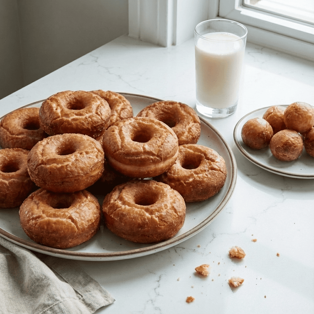 Old-Fashioned Sour Cream Donuts: Tender, Cakey & Glazed to Perfection
