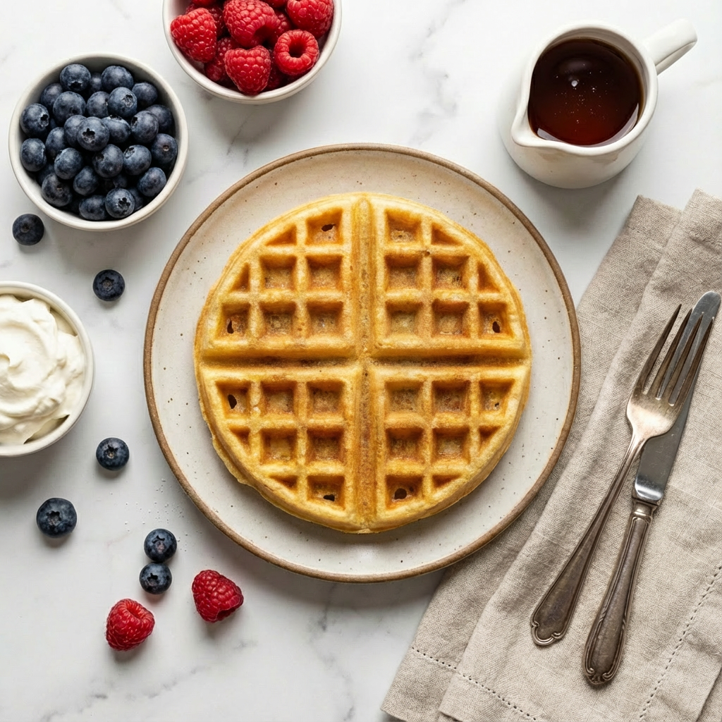 Authentic Belgian Waffles: Crispy Yeasted Waffles with Deep Pockets