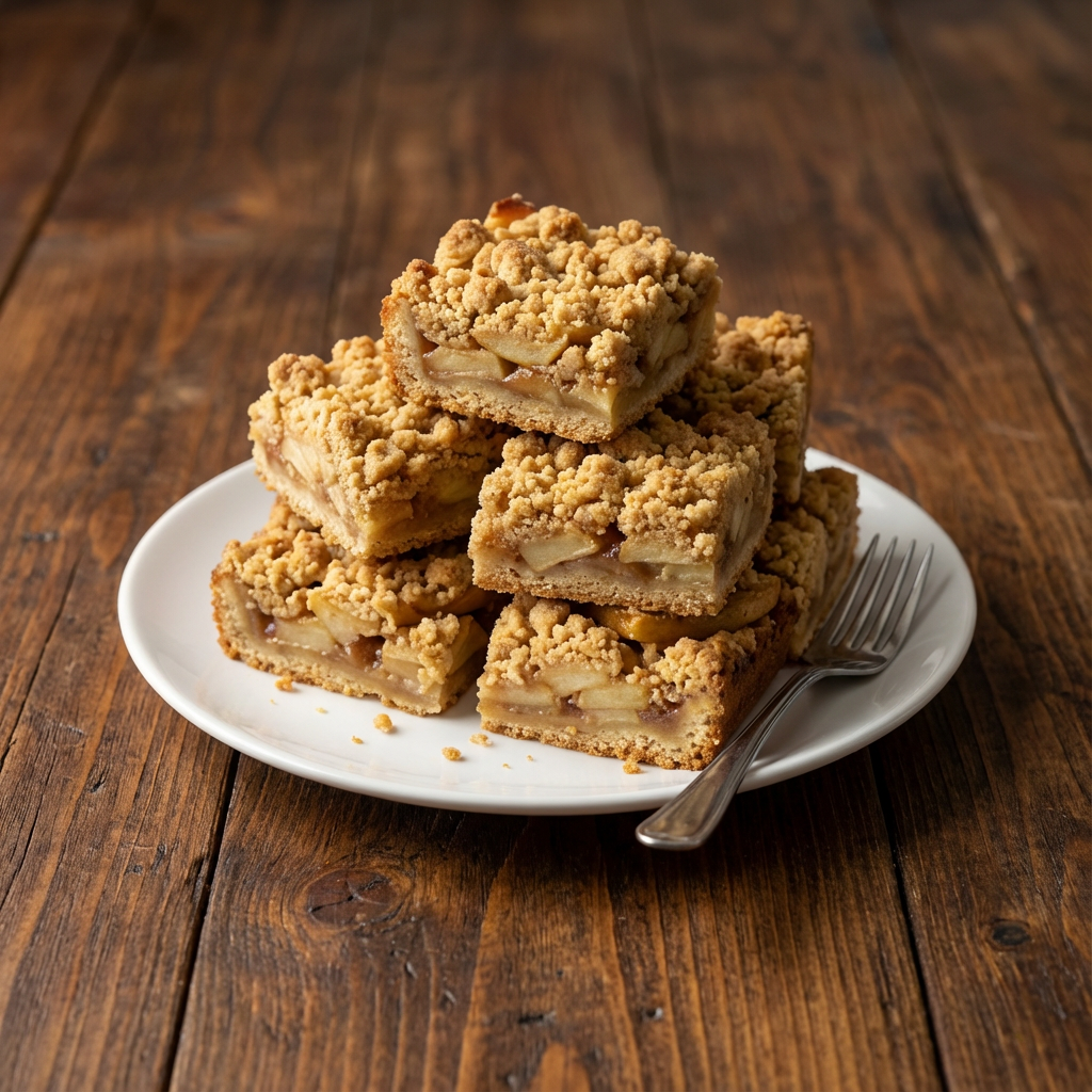 White Apple Pie Bars: Easy, Sliceable Apple Crumble Bars