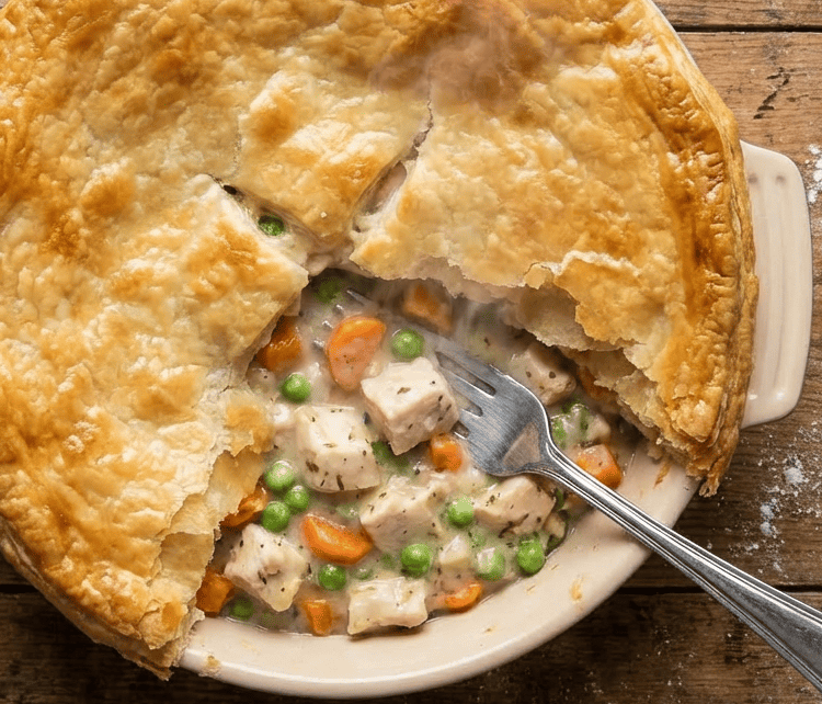 Homemade Chicken Pot Pie with Flaky Crust