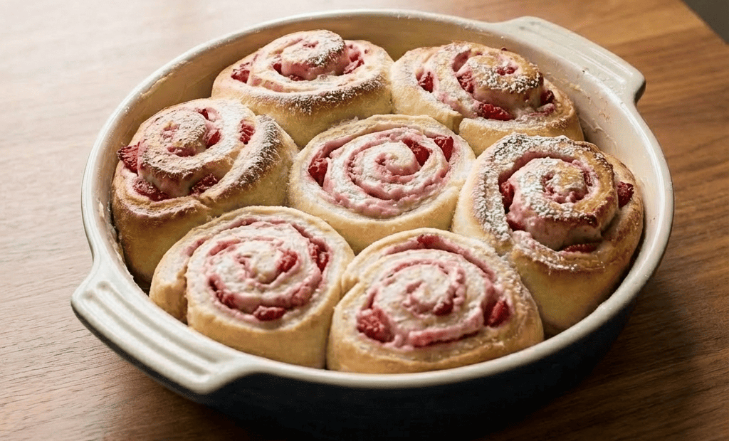 Strawberry Lemon Cheesecake Rolls: A Bright & Berry-Filled Breakfast