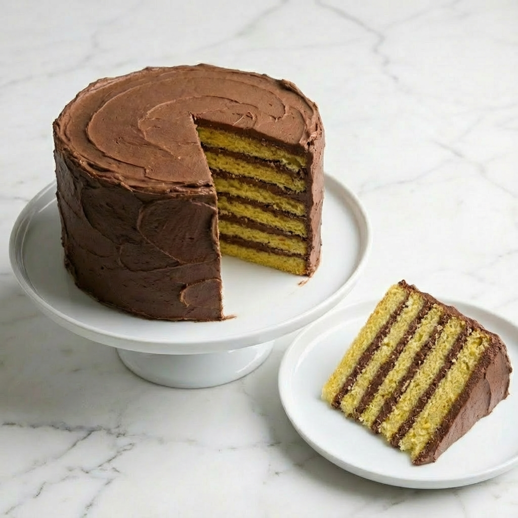 Classic 5-Layer Cake with Chocolate Buttercream