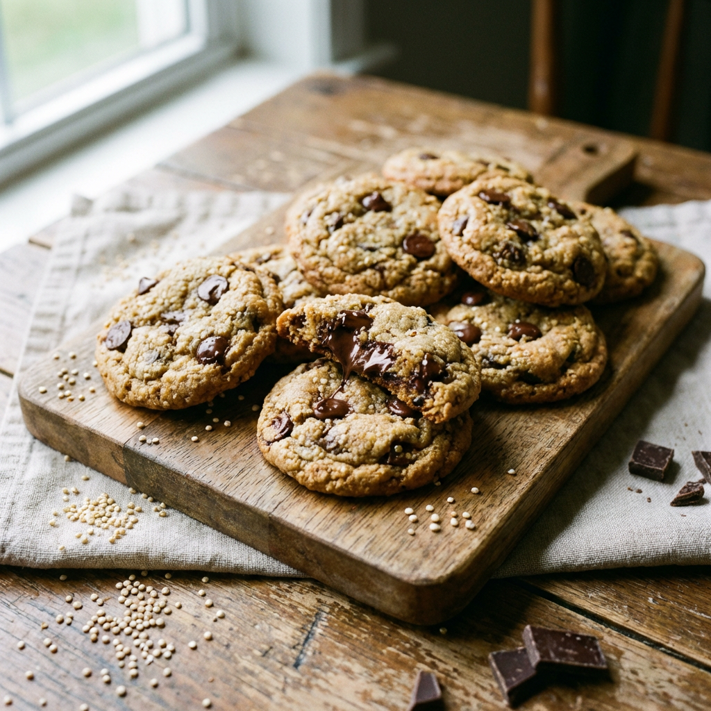Chewy Chocolate Chip Quinoa Cookies