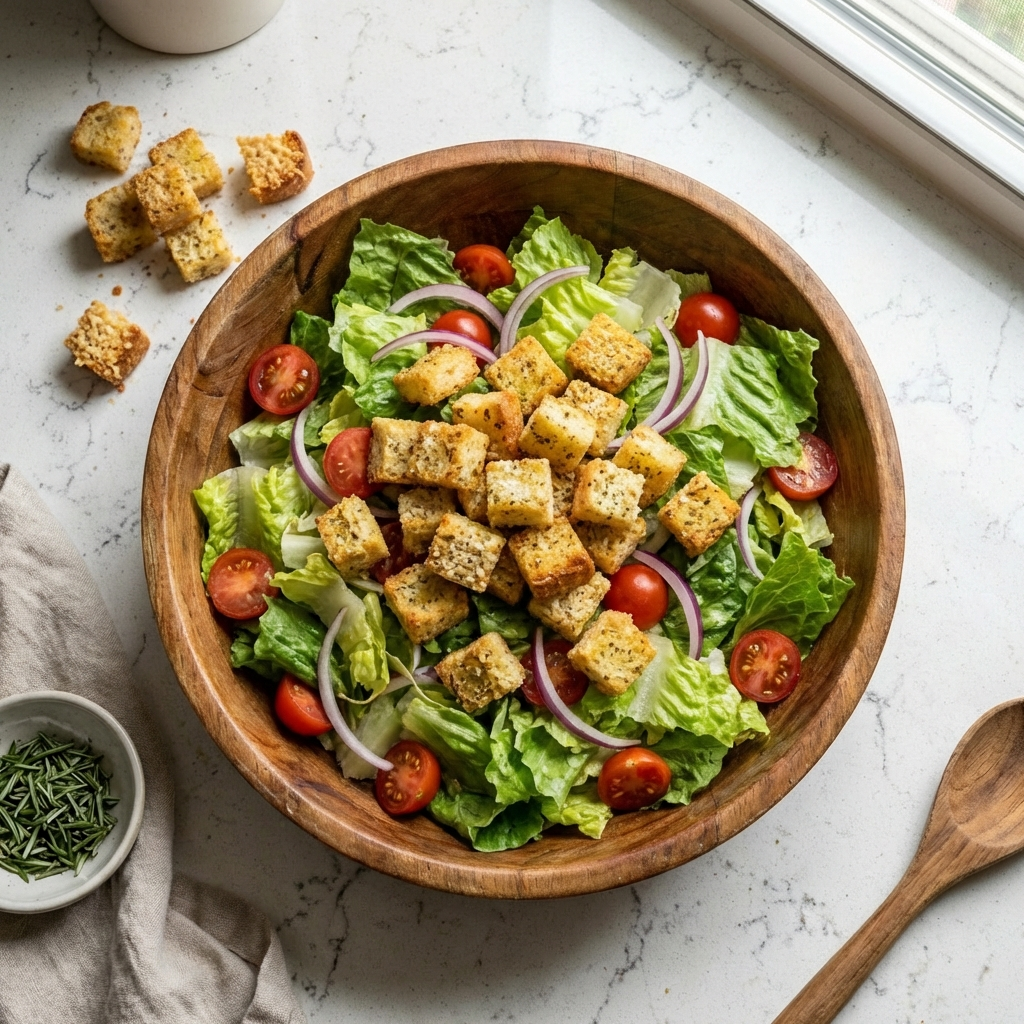 Cheese and Garlic Croutons: The Ultimate Homemade Upgrade for Salads & Soups