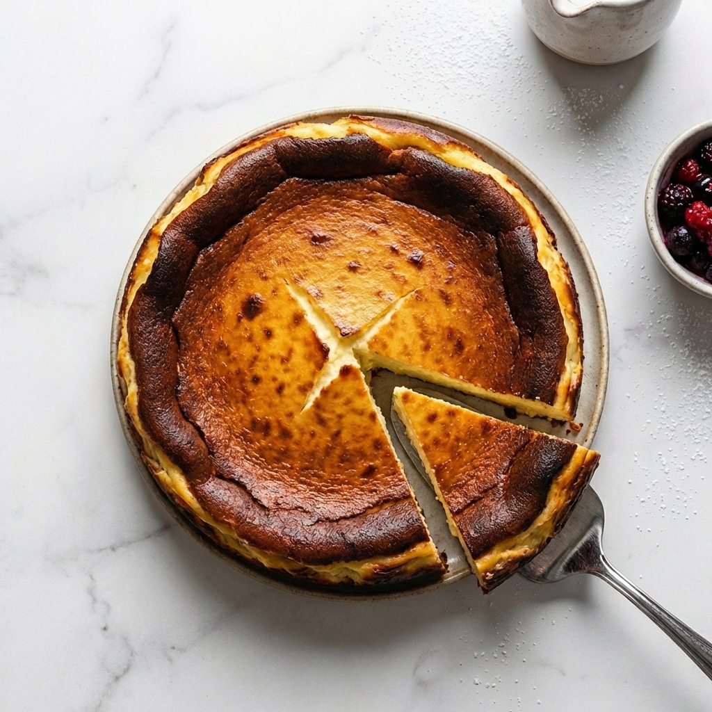 Basque Burnt Cheesecake: The Rustic, Custardy Cheesecake with No Crust