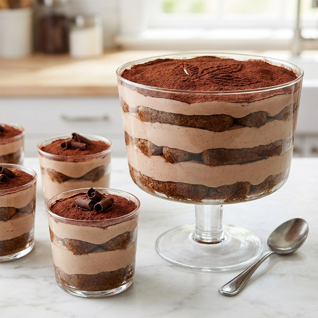 Chocolate Tiramisu: Decadent No-Bake Dessert with Mascarpone & Cocoa