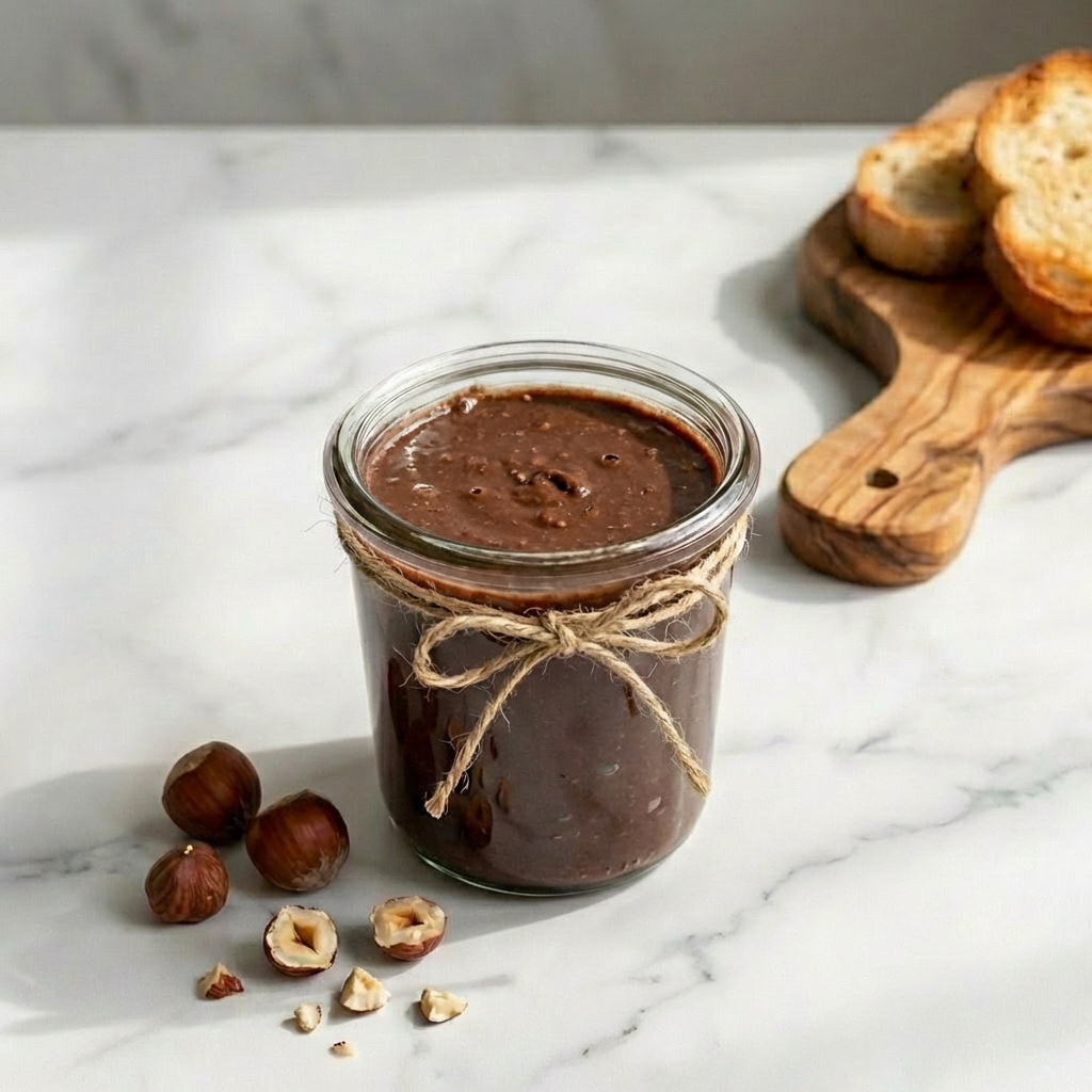 Homemade Chocolate Hazelnut Spread (Nutella)