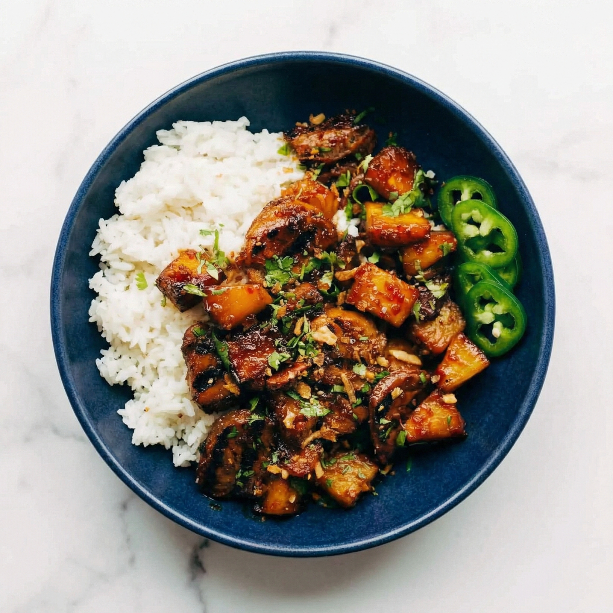 Sweet, Savory & Tropical: 5-Ingredient Pineapple Pork with Coconut Rice