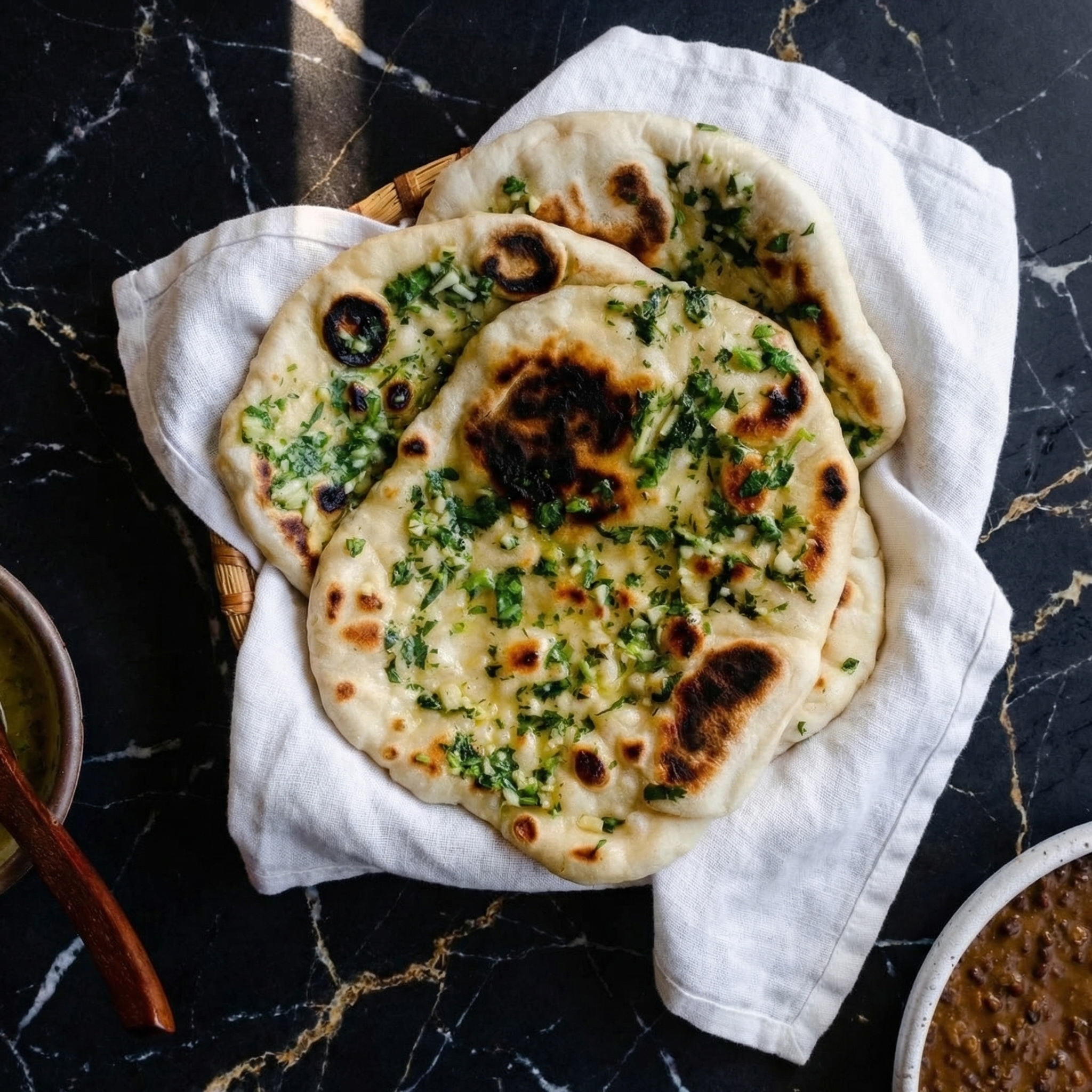 Perfect Garlic Naan: Soft, Pillowy and Buttery