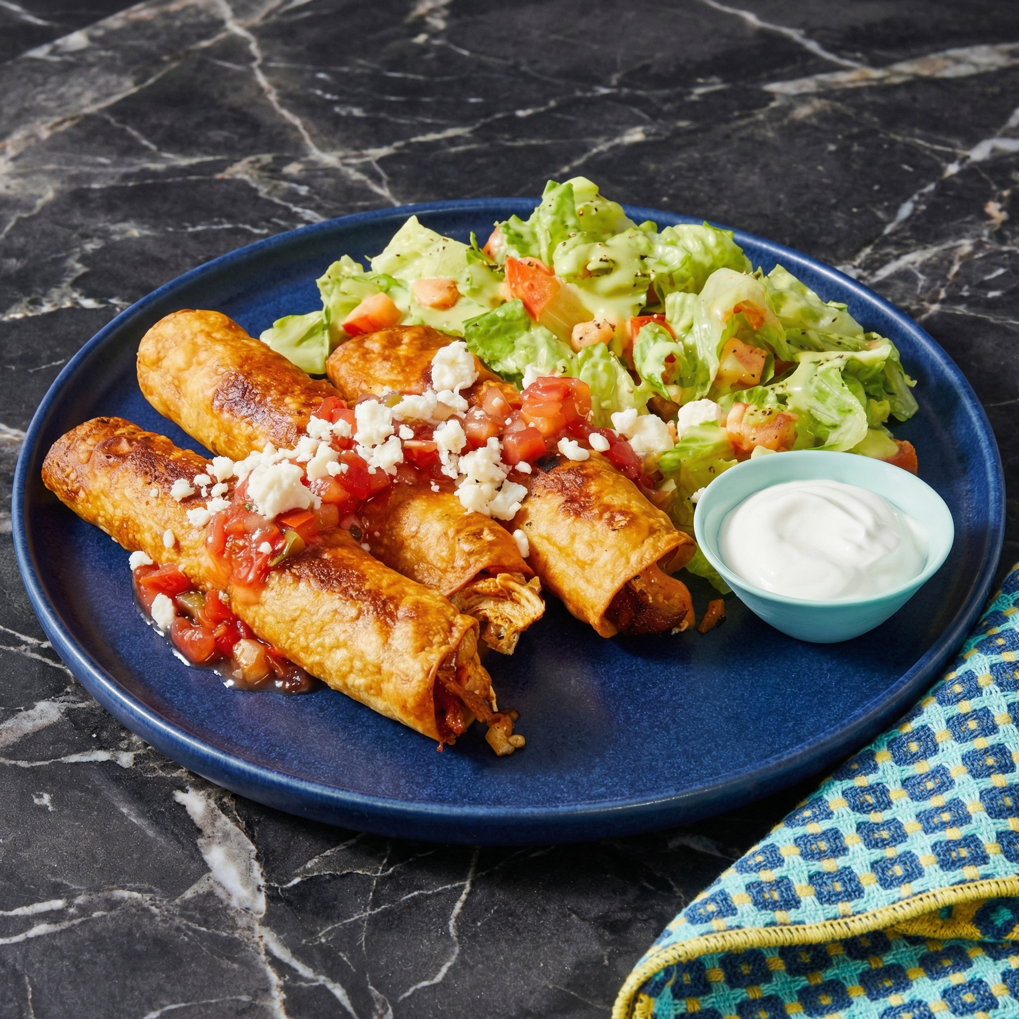 Crispy Chicken Taquitos