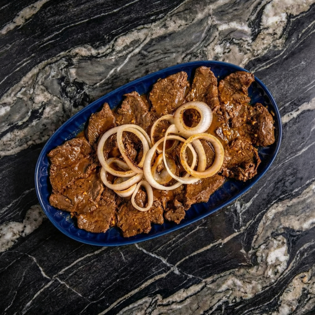 Filipino Style Beef Steak (Bistek Tagalog)